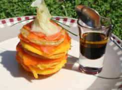 Millefeuille au saumon fumé