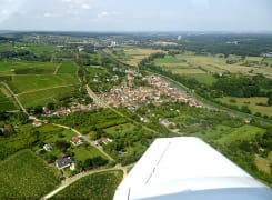Baptême de l'air au-dessus des vignes