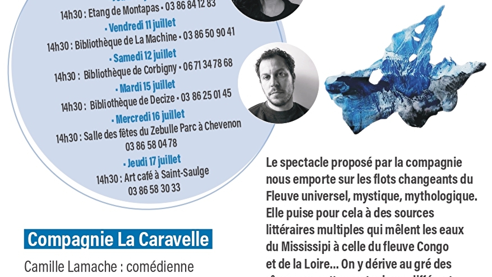 Des Rives : Concert lecture au gré des courants