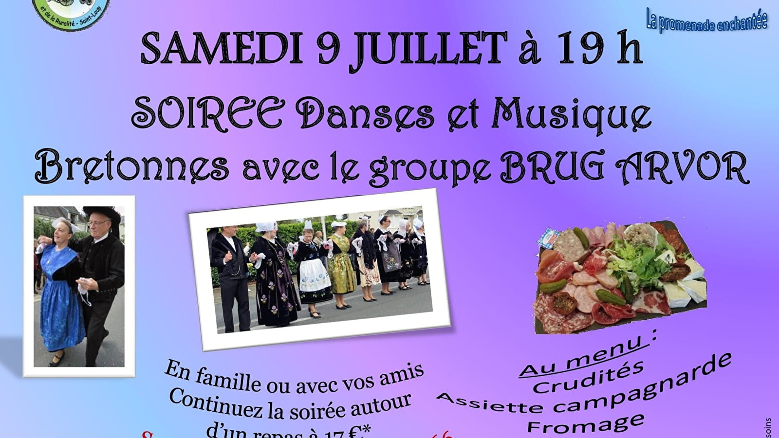 Soirée Danses et Musiques Bretonnes avec le groupe Brug Arvor