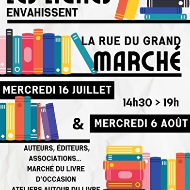 Les livres envahissent le Grand Marché à Clamecy