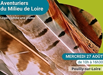 Les aventuriers du milieu de Loire, journée nature pour les 6-12 ans, spéciale 'Léger comme une plume' - POUILLY-SUR-LOIRE
