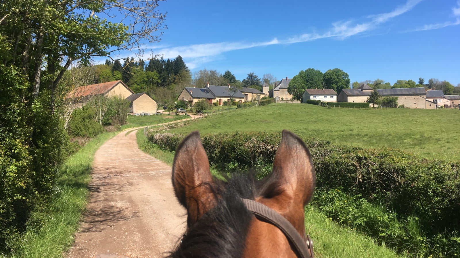 A cheval au Domaine de Courcelles