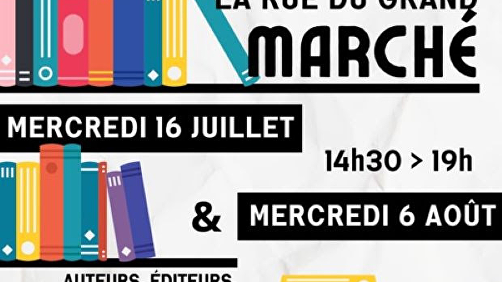 Les livres envahissent la rue du Grand Marché