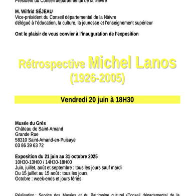 Rétrospective Michel Lanos (1926-2005)