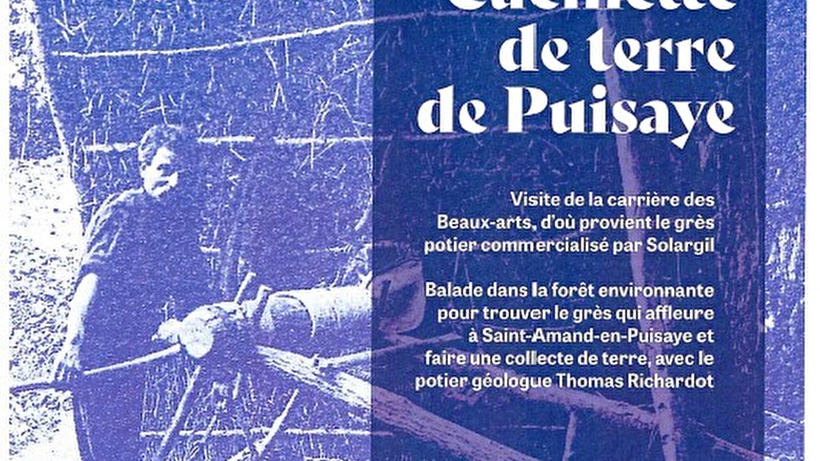 Sortie géologie cueillette de terre de Puisaye