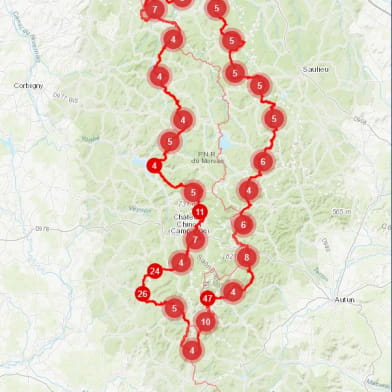 GR ® de Pays Grand Tour du Morvan par les Lacs