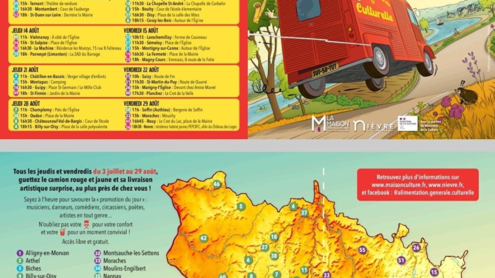 Tournée d'alimentation générale culturelle