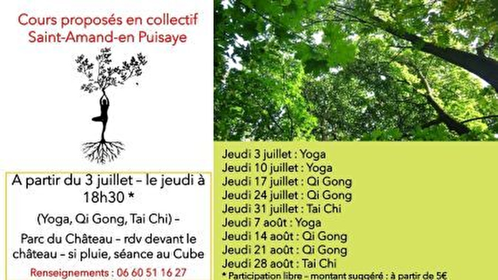 Activités Bien-être en extérieur