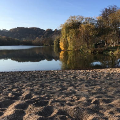 Baignade à l'étang des Prés de la Ville