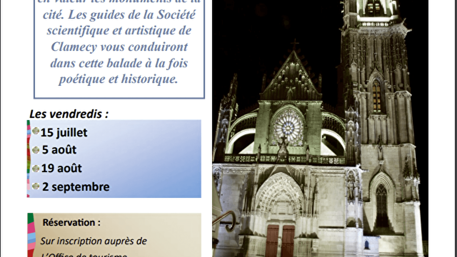 'Clamecy de nuit' - Visites Guidées SSAC