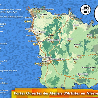 Portes ouvertes des ateliers d'artistes en Nièvre