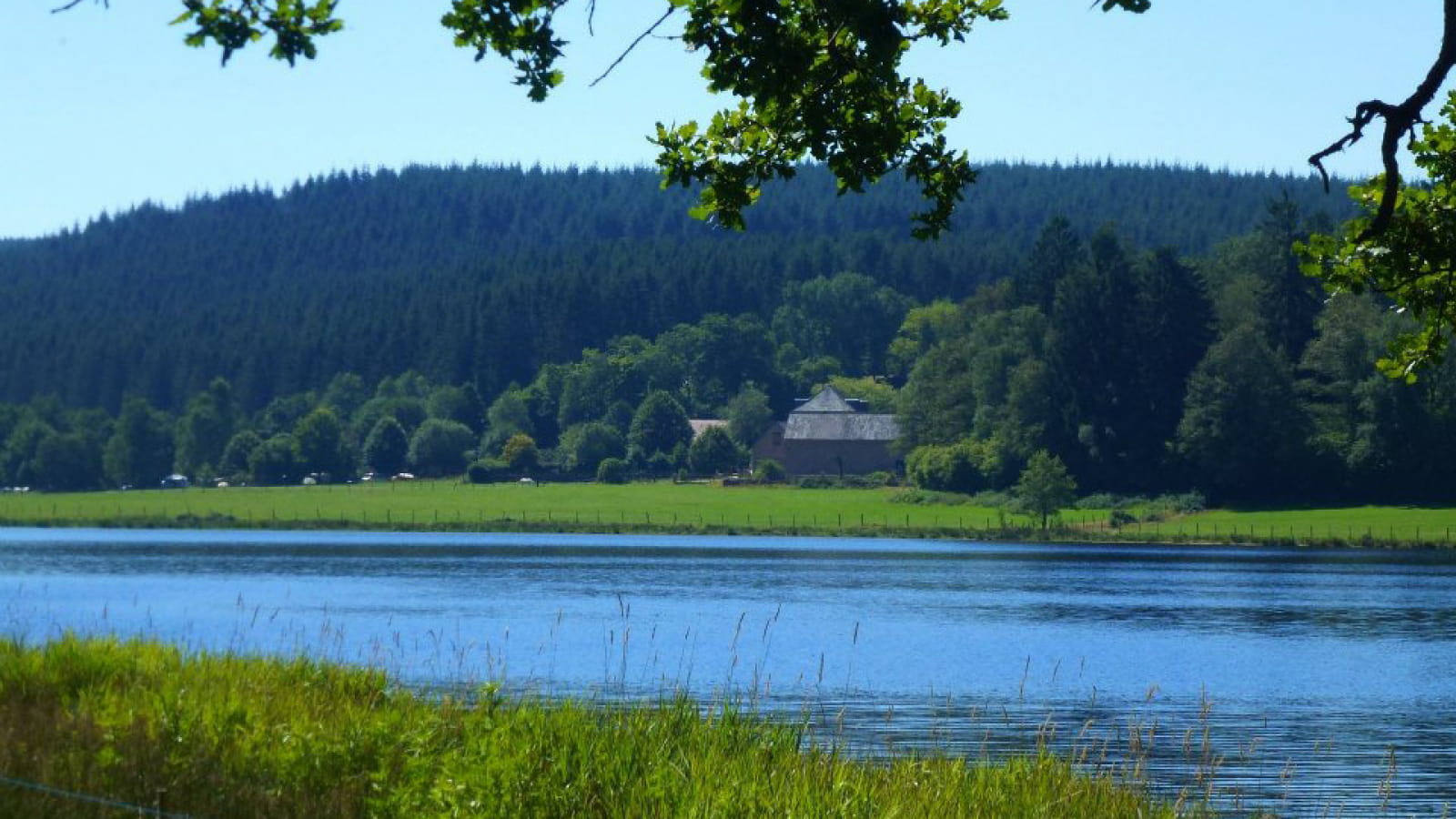 Baignade au lac de Saint-Agnan